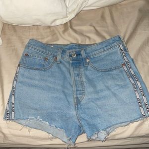 Levi’s premium 501 logo denim shorts